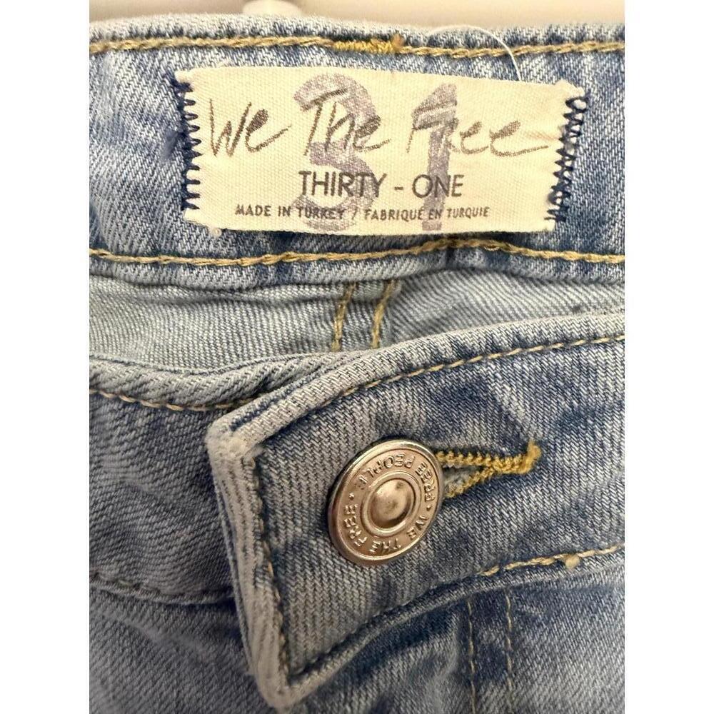 Free People We The Free Jeans mid rise cropped flair etna size 31 - Picture 3 of 6
